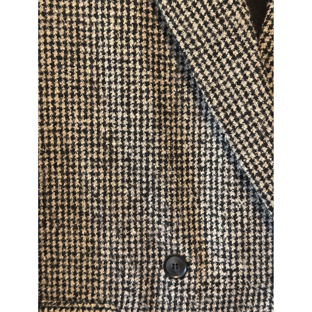 H&M Double-breasted Houndstooth Blazer - Black/Beige - L - Picture 4 of 4